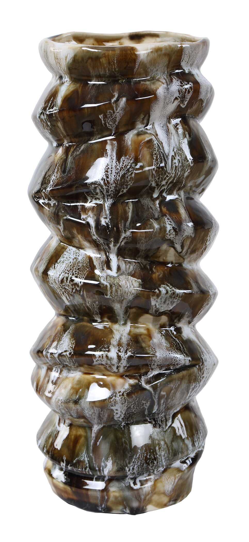 Cuoco Glazed Brown Vases (Set of 2)