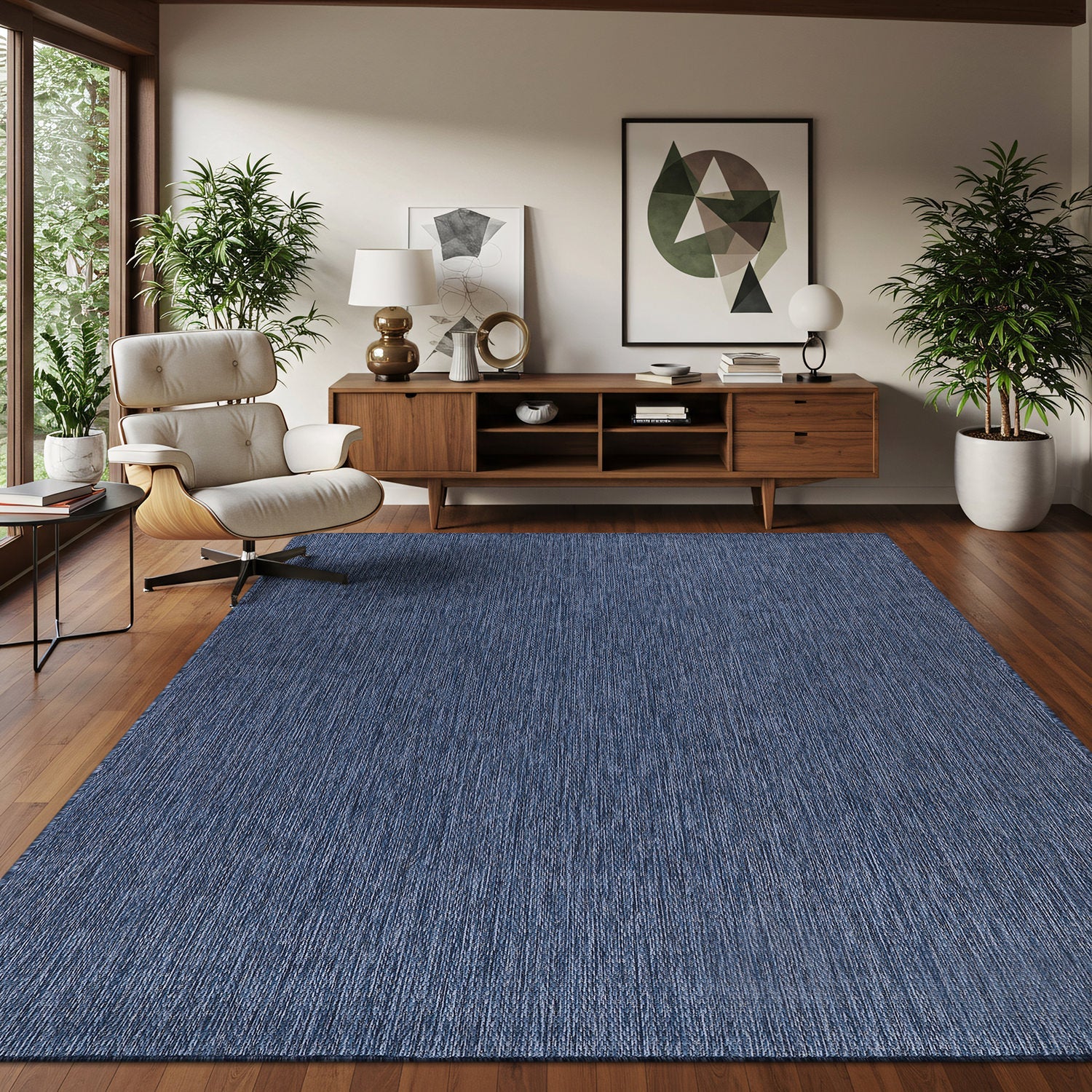 Alora Azure Outdoor Area Rug | Hose-Washable Patio Rug