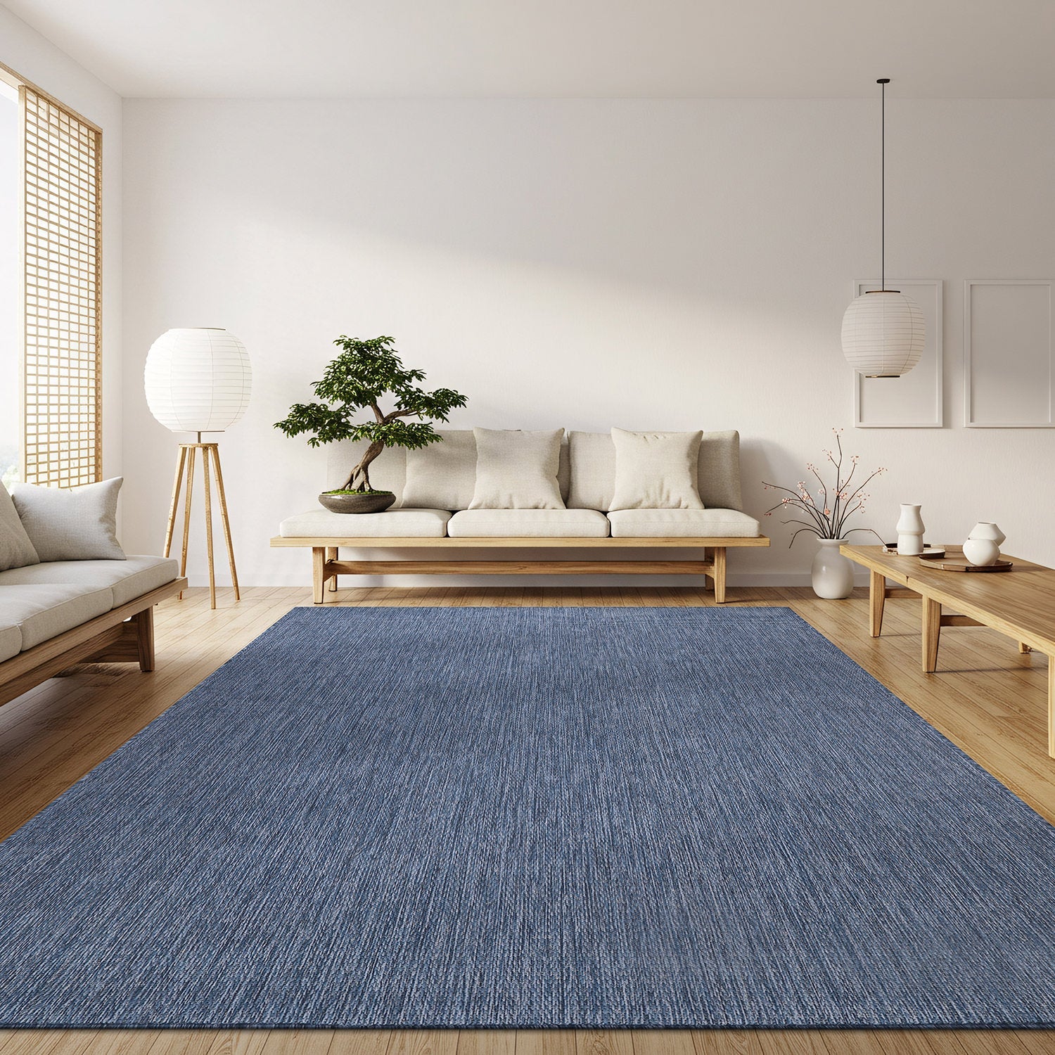 Alora Azure Outdoor Area Rug | Hose-Washable Patio Rug