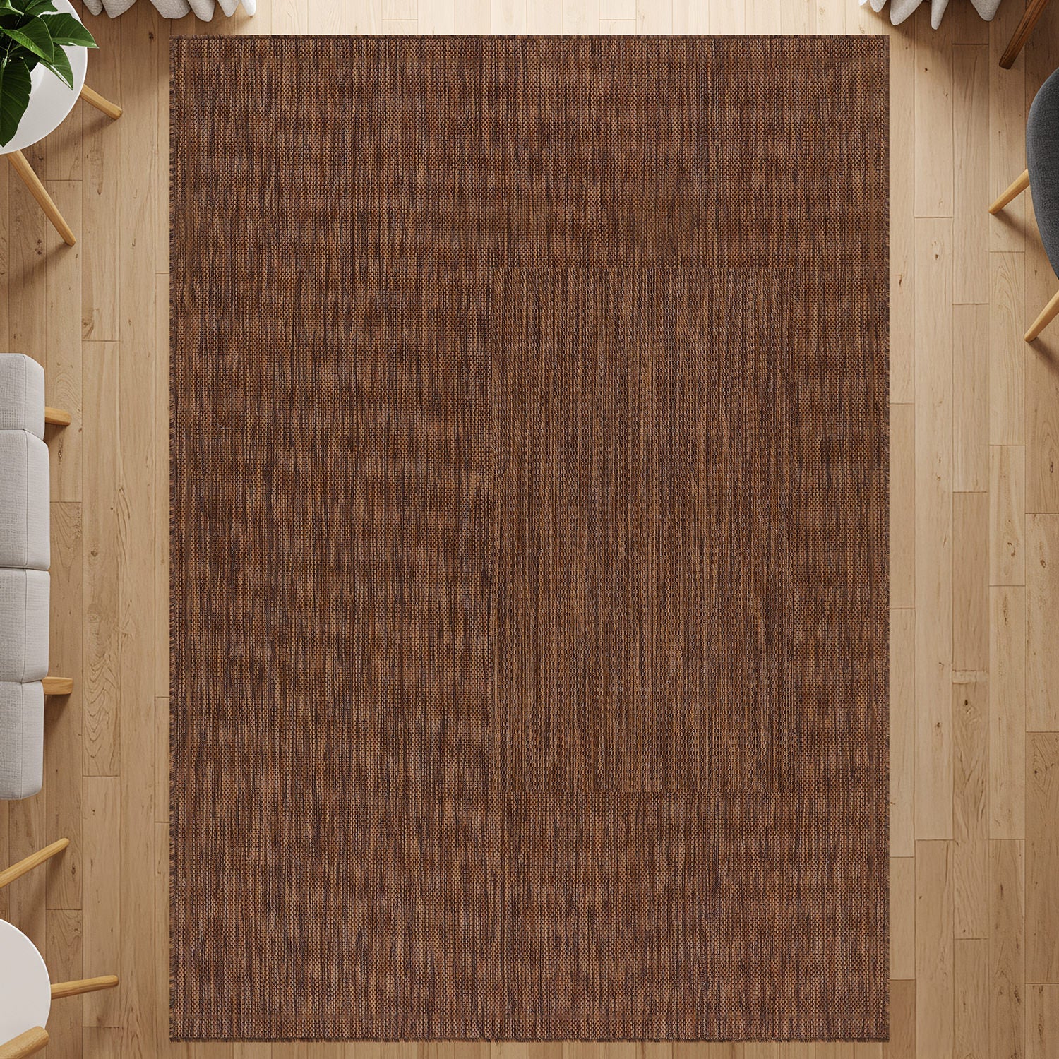 Alora Gold Outdoor Area Rug | Sun-Resistant Patio Decor