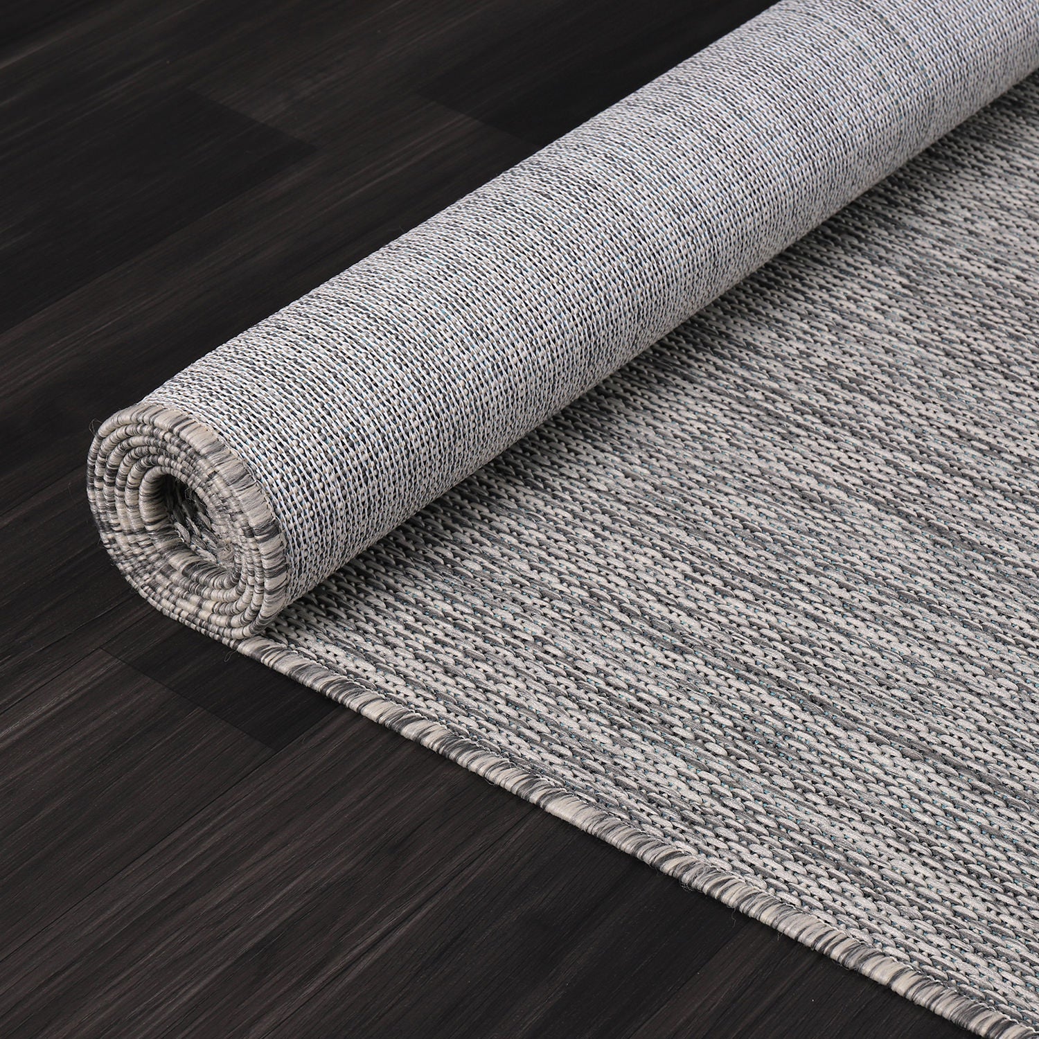 Alora Gray Outdoor Area Rug | Modern Weatherproof Rug