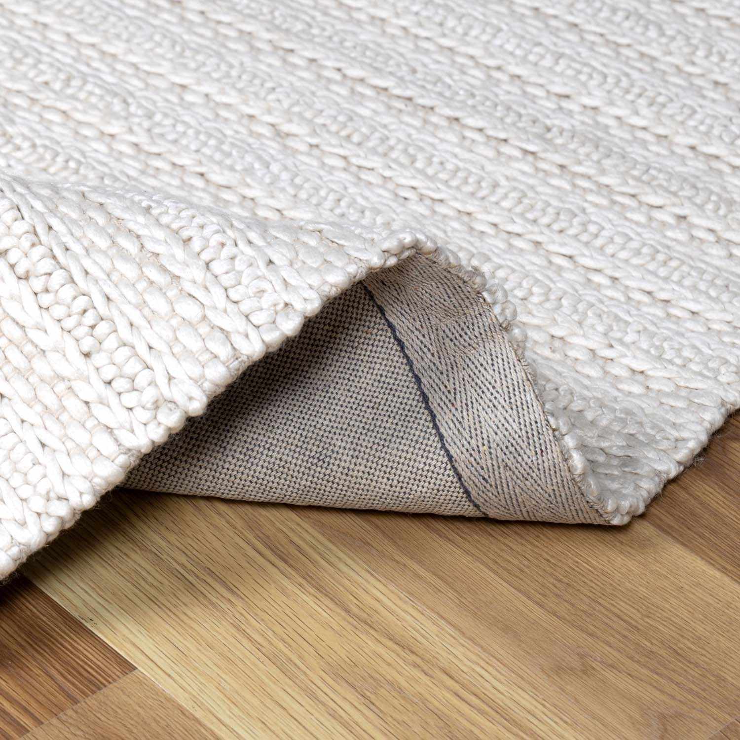 Alice Braided Faux Silk & Wool Rug - Clearance