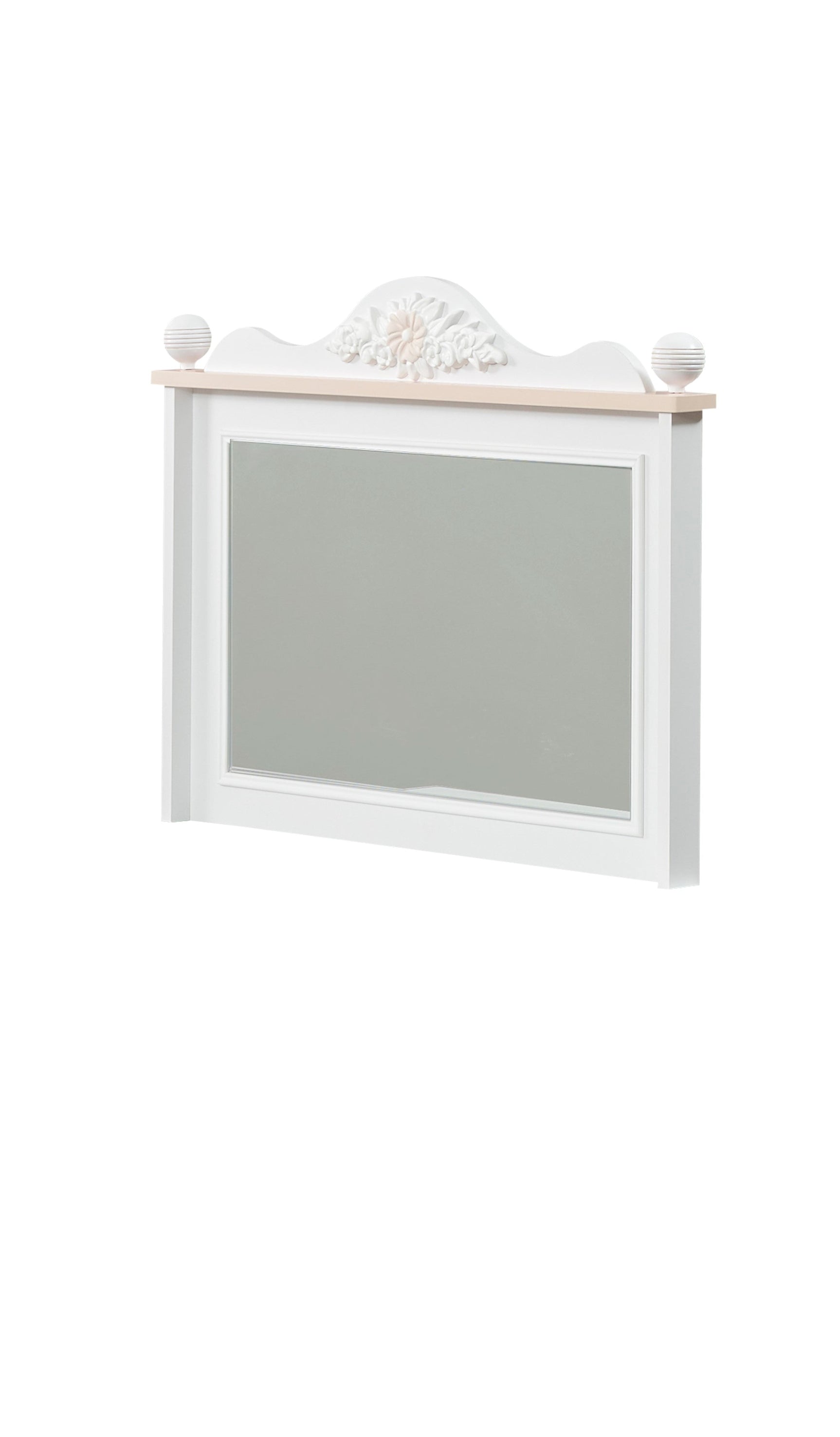 Alya White Chiffonier With Mirror