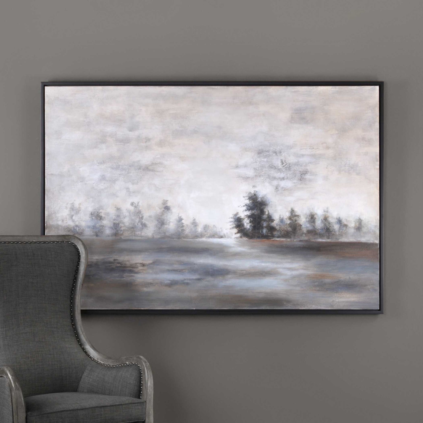 Evening Mist Multicolor Landscape Art