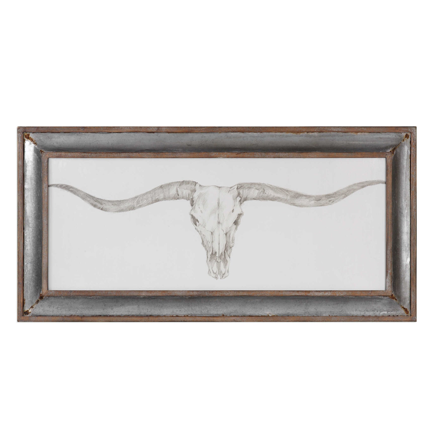 Western Skull Mount Multicolor Print
