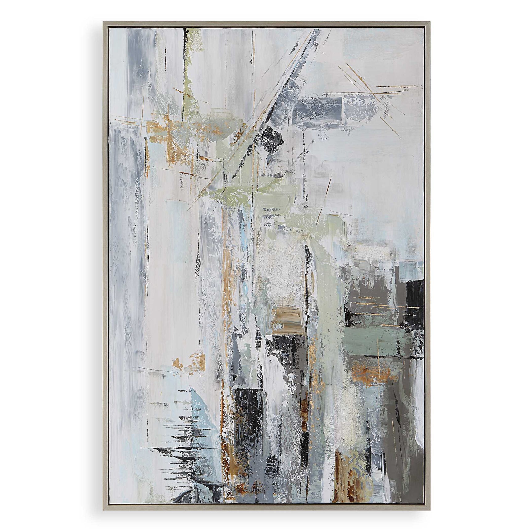 Natural Springs Multicolor Hand Painted Canvas Art