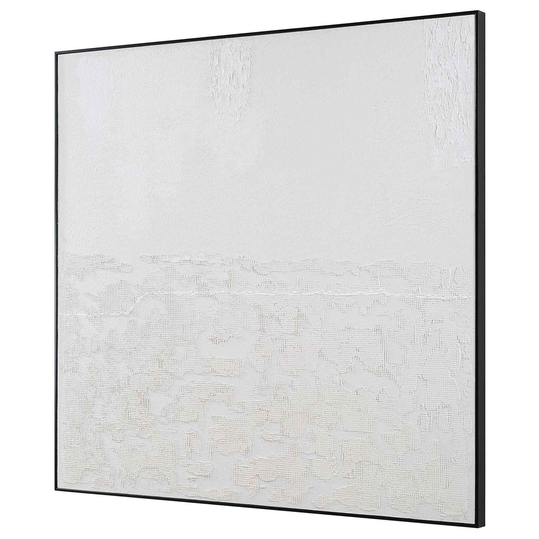 Below The Surface White Abstract Art