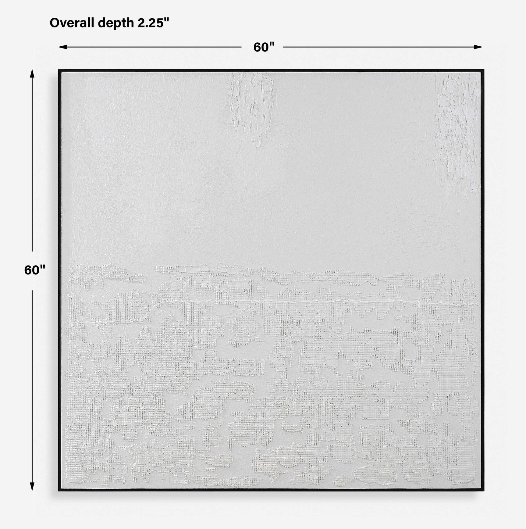 Below The Surface White Abstract Art