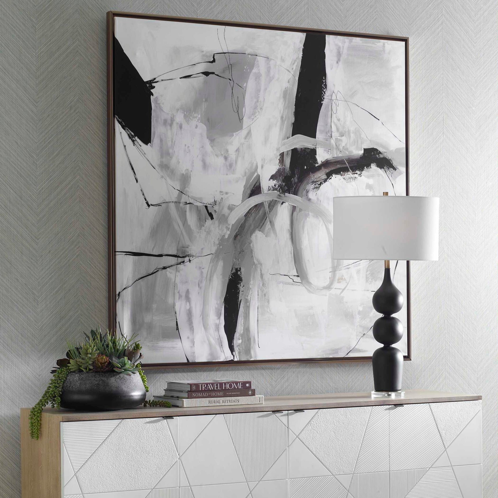 Looping Eternity Multicolor Framed Abstract Art