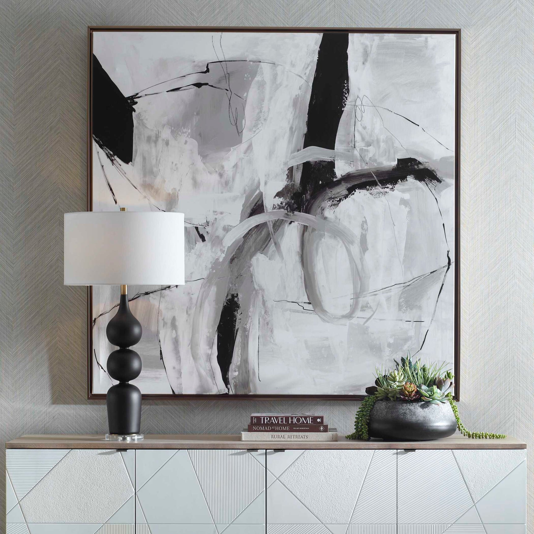 Looping Eternity Multicolor Framed Abstract Art