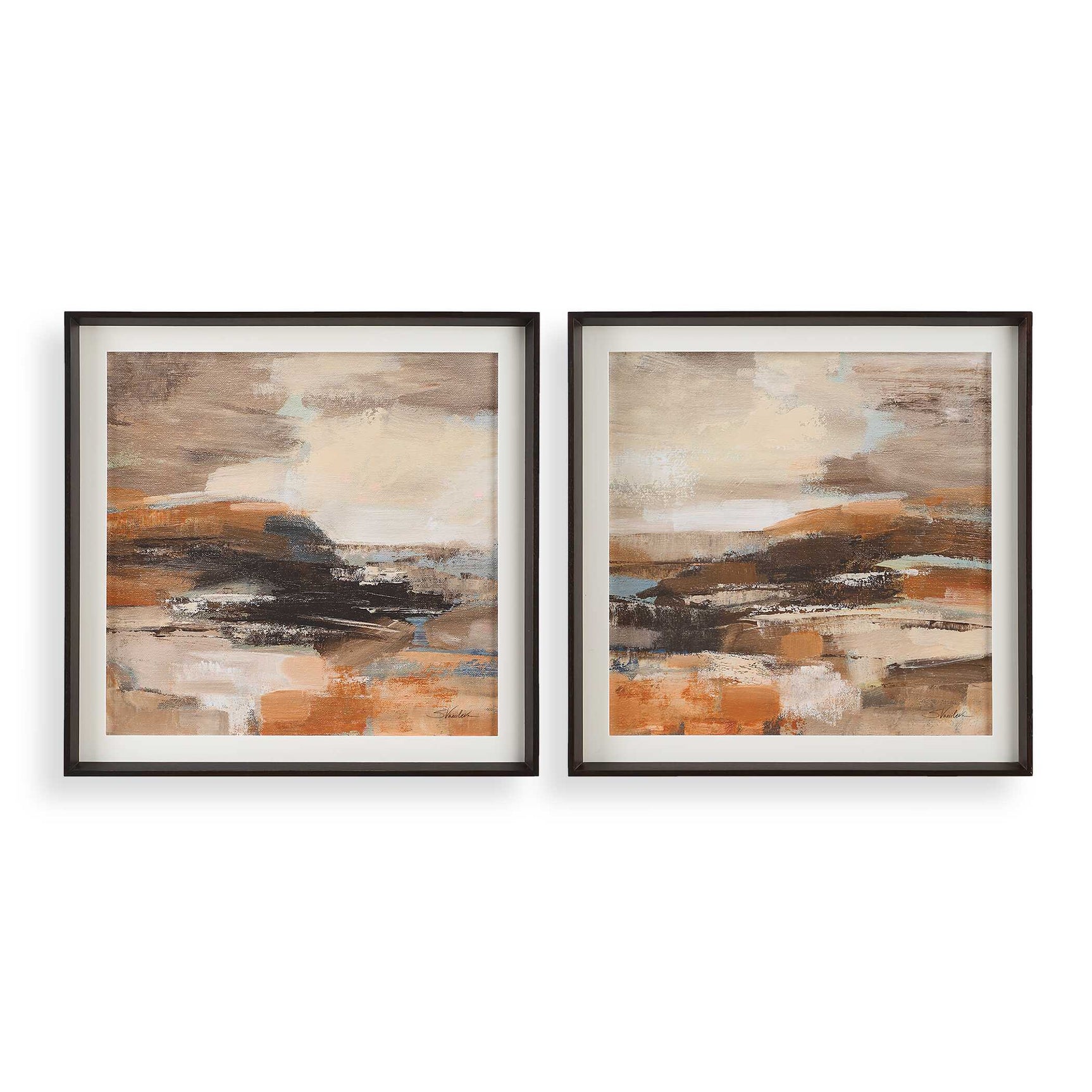 Cinnamon Shore Multicolor Framed Prints (Set of 2)
