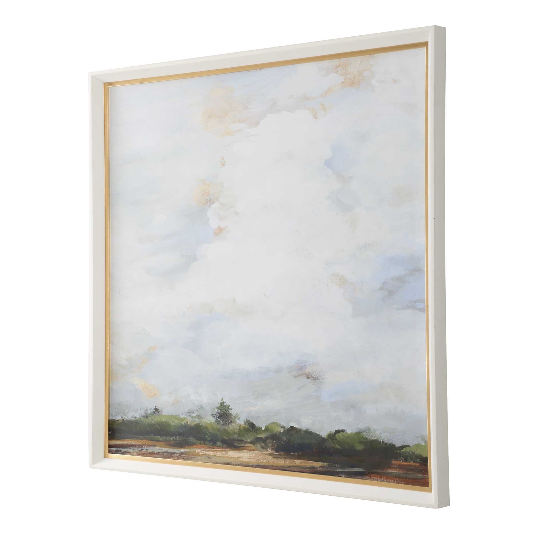 Whispering Cloudscapes Multicolor Landscape Print