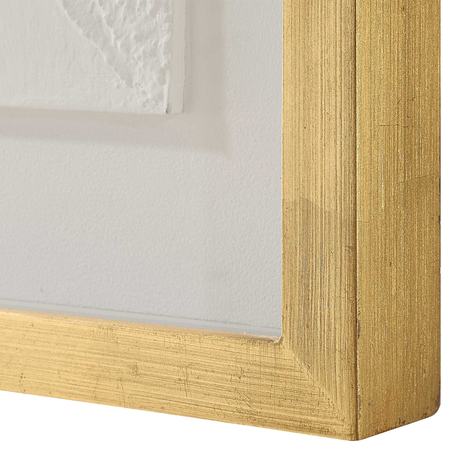 Fourfold Gold/White Framed Prints (Set of 4)