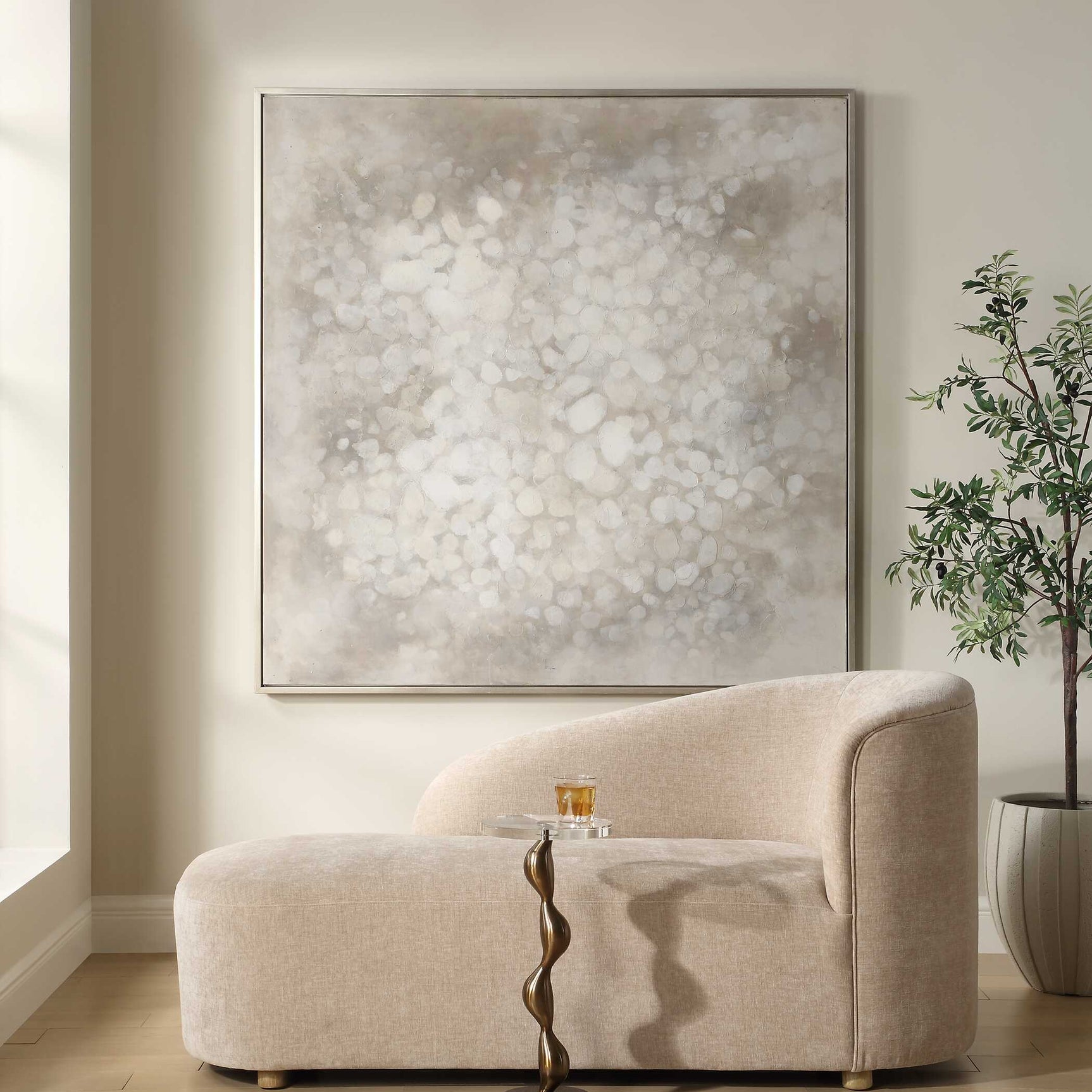 Out Of Focus Multicolor Framed Abstract Art