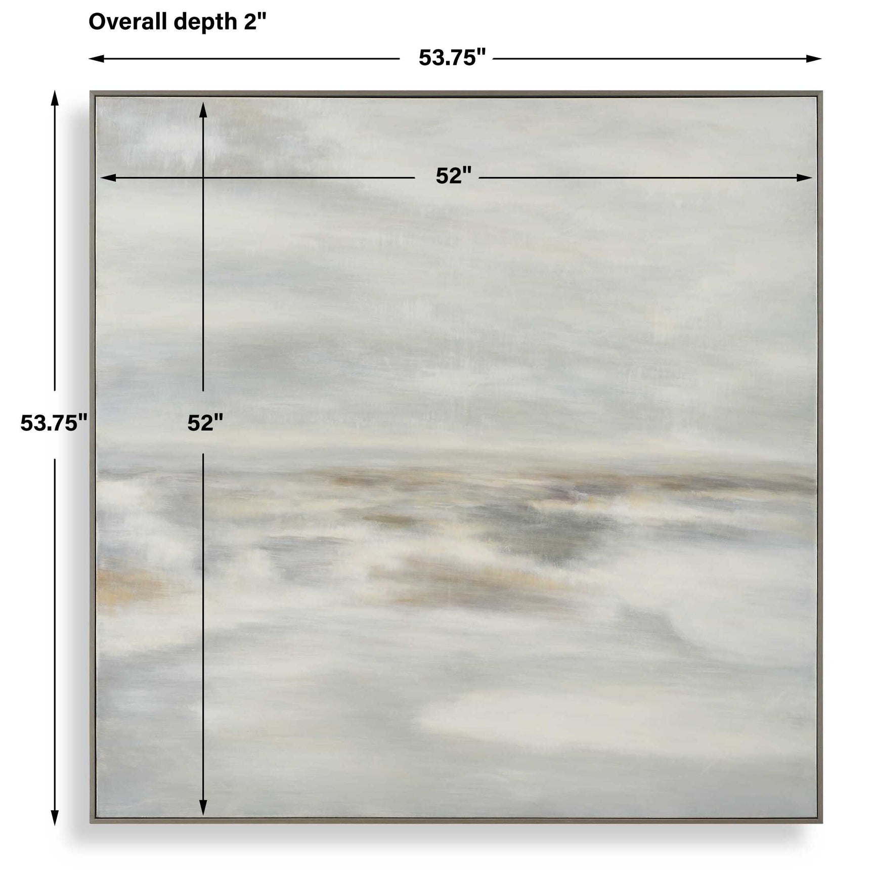 Furthest Thing Brown/Gray/White Canvas Landscape Art