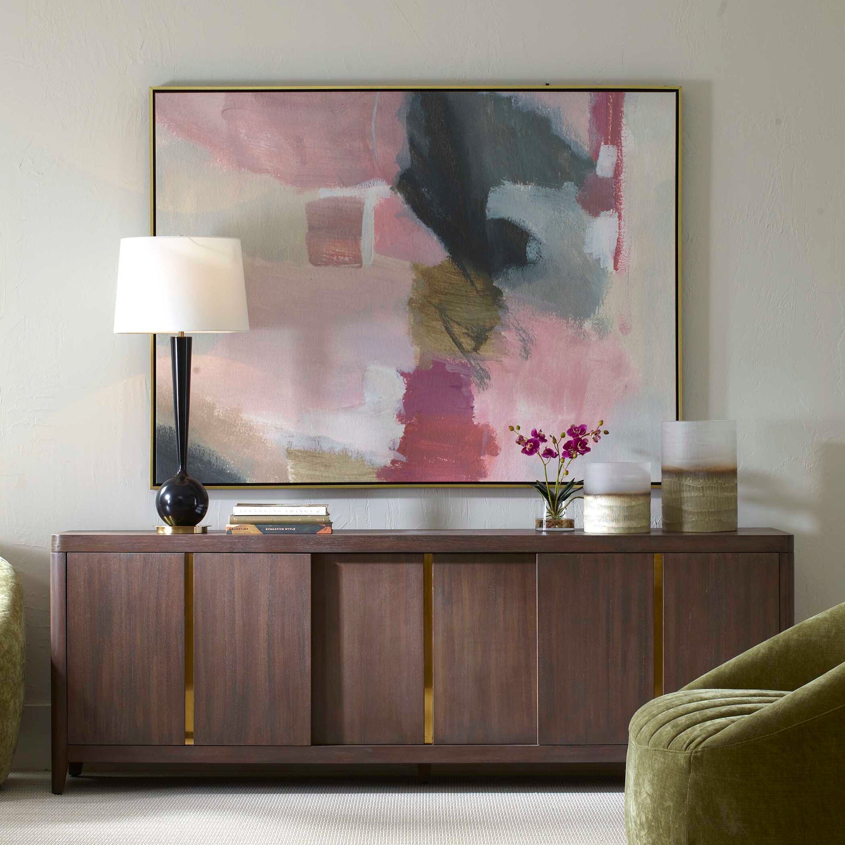 Process Multicolor Framed Abstract Art