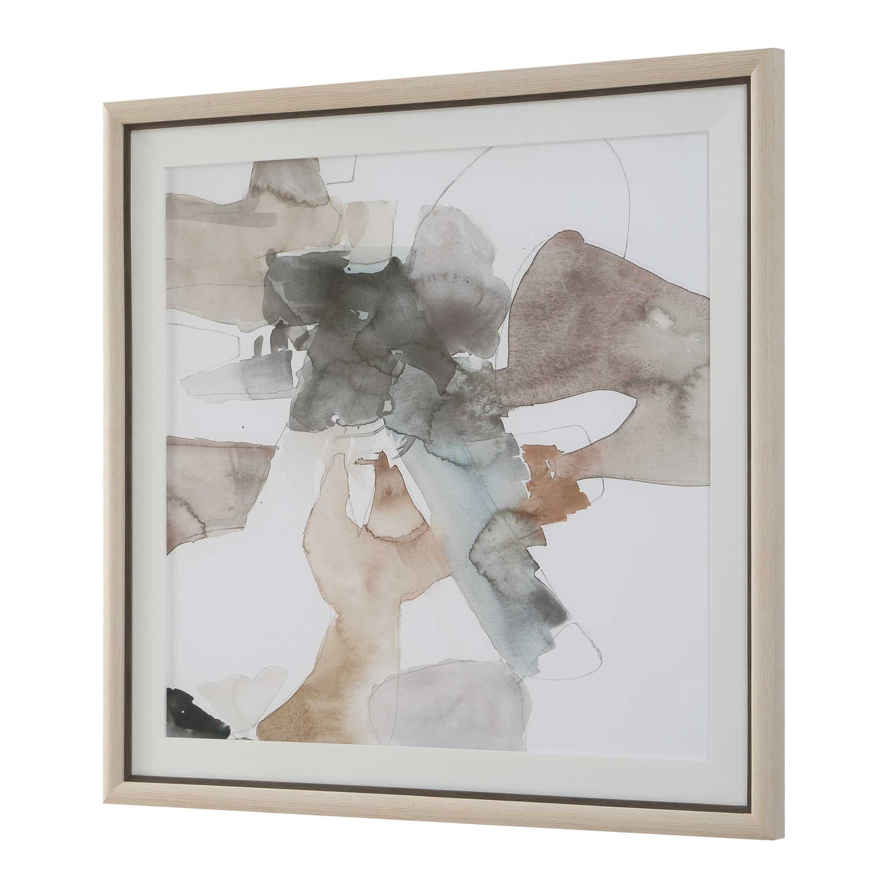 Cohesion Multicolor Framed Abstract Print