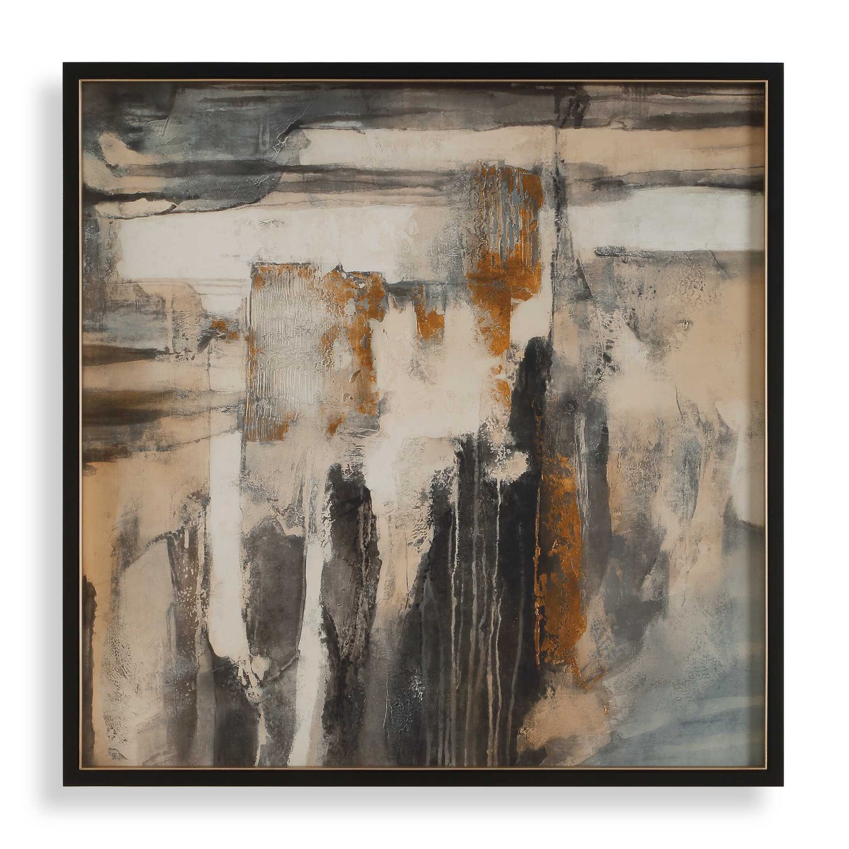 Landslide Multicolor Framed Abstract Print
