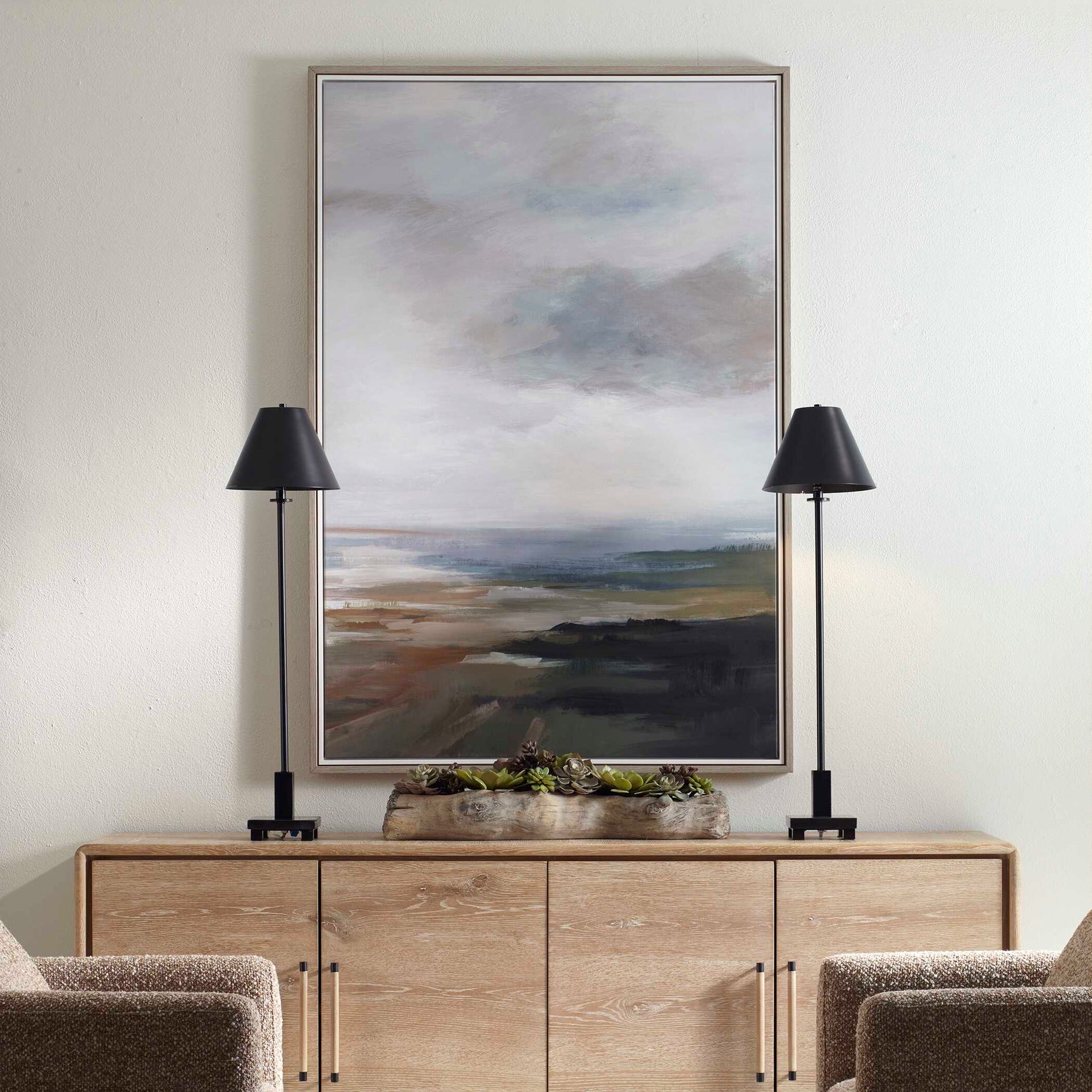 Lowlands Multicolor Framed Landscape Print