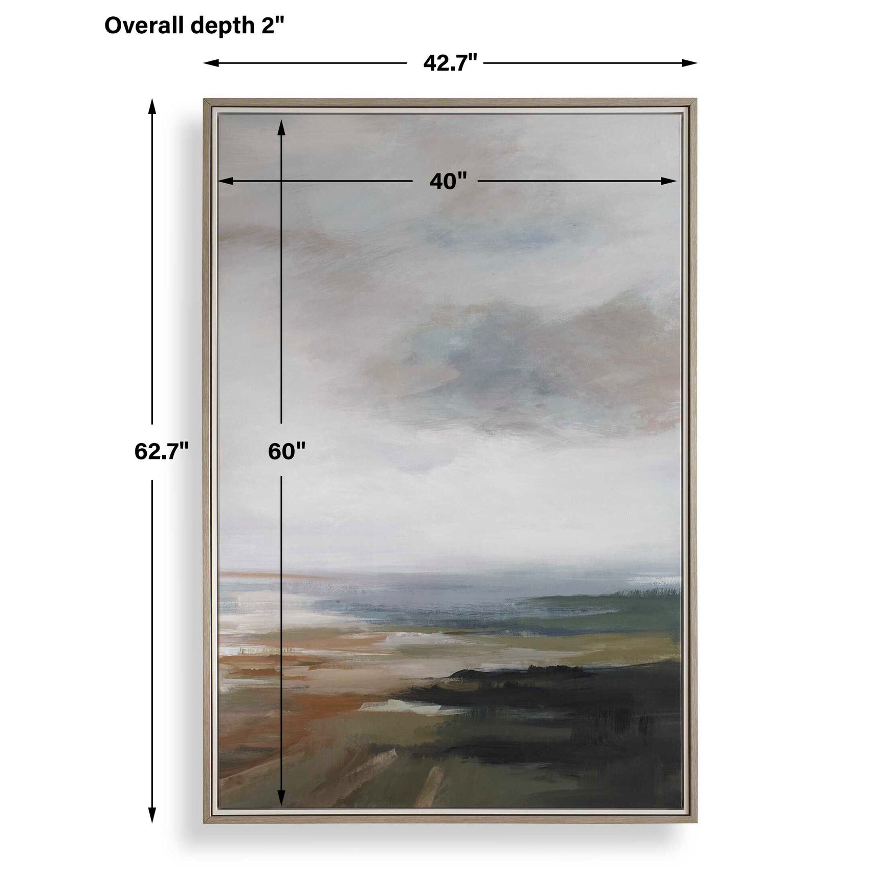 Lowlands Multicolor Framed Landscape Print