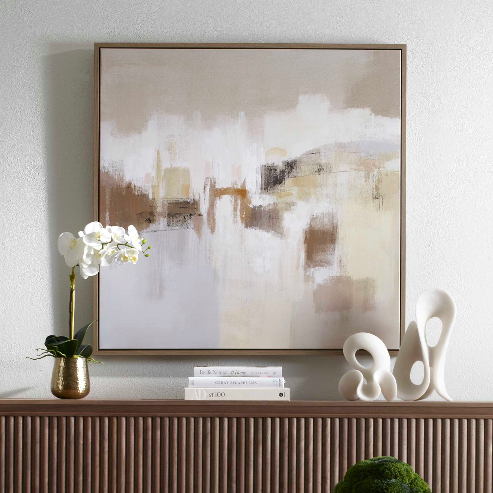 Daybreak Multicolor Framed Abstract Art