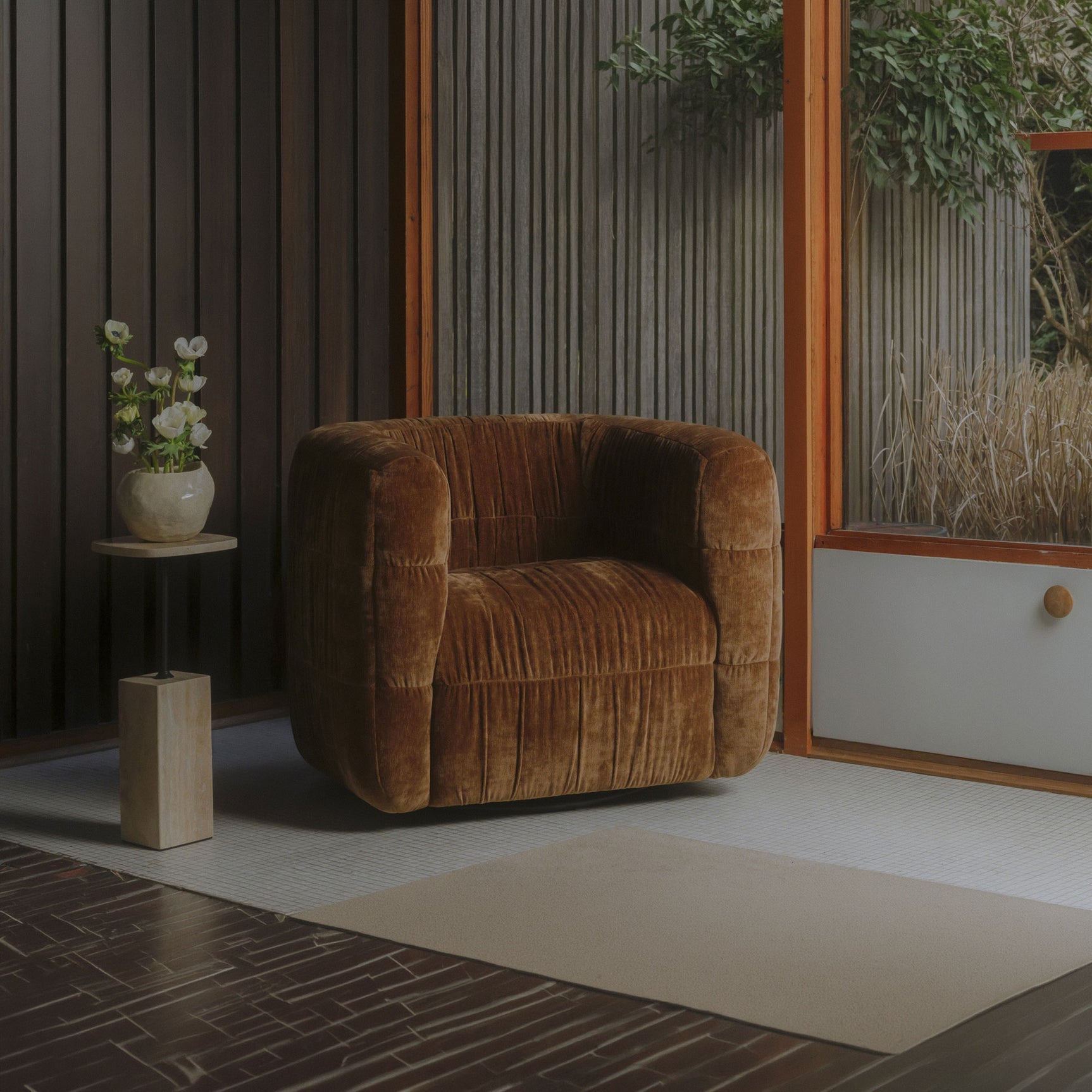 Robson Toffee Swivel Chair