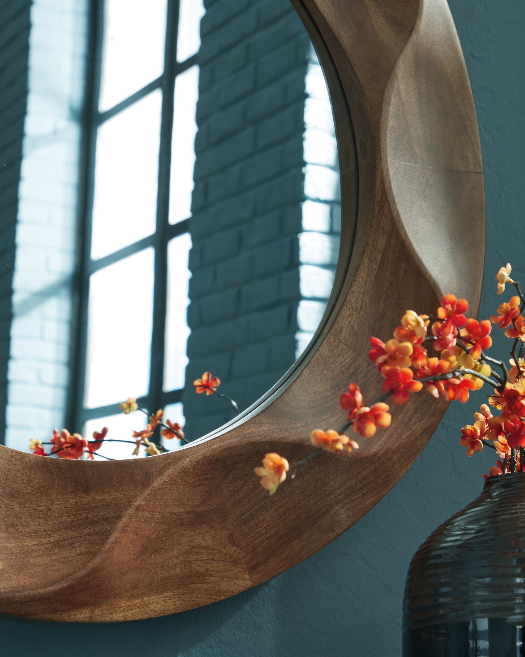 Aajon Brown Accent Mirror - Ornate Home