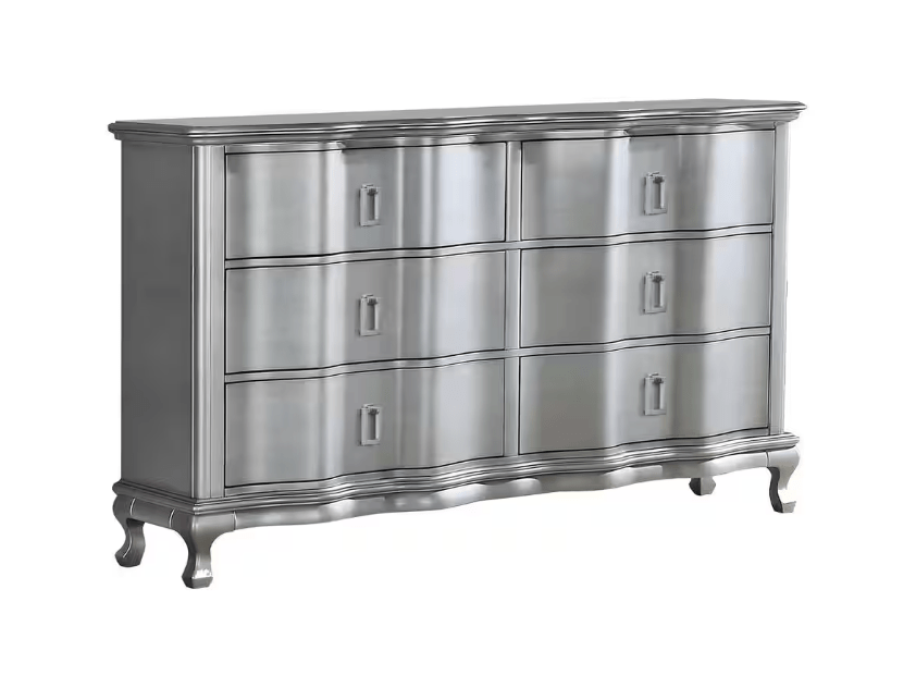 Aalok Silver Dresser - Ornate Home