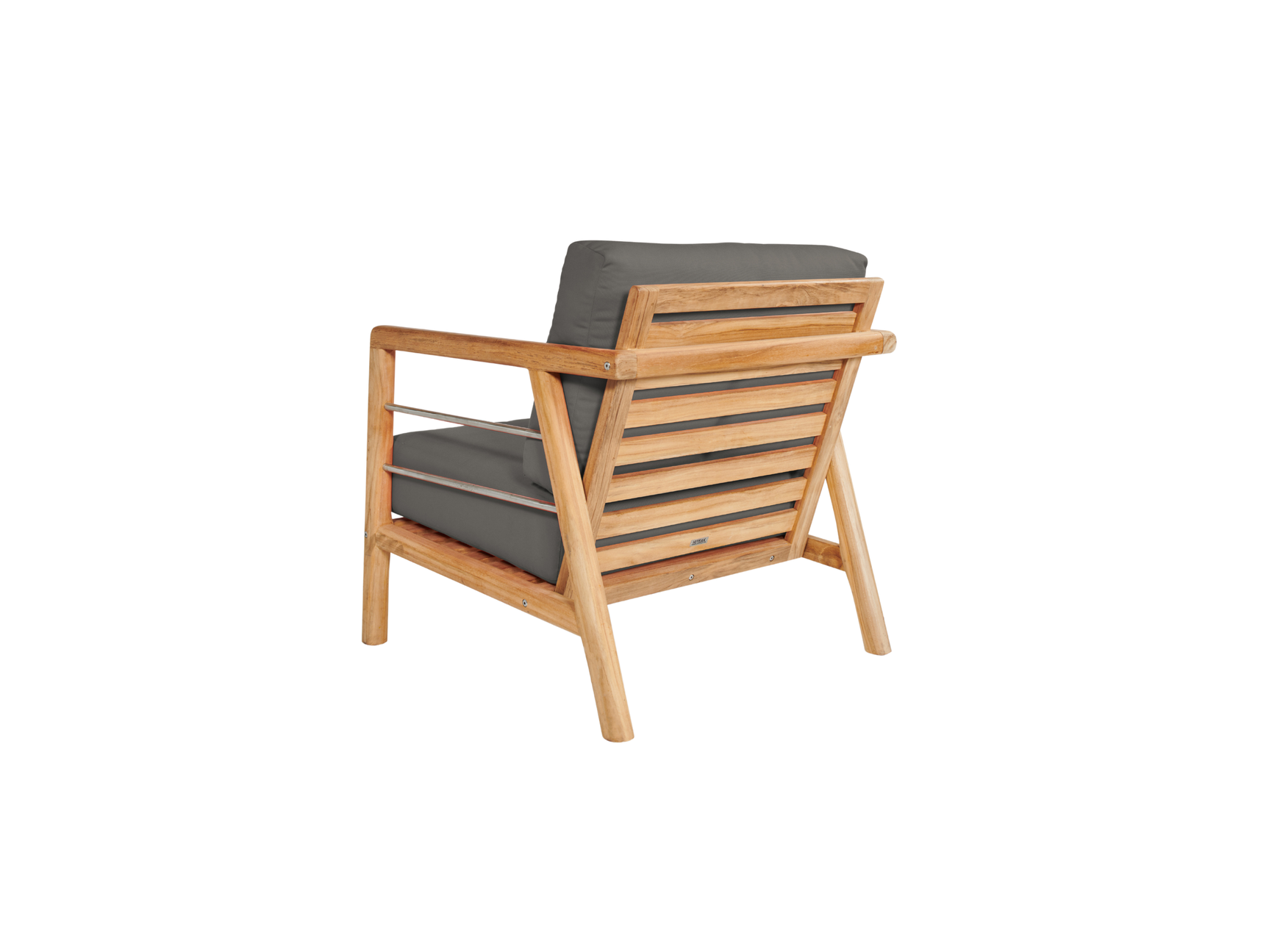 Aalto 4-Piece Teak Charcoal Outdoor Patio Deep Seating Set with Sunbrella® Cushion - Ornate Home