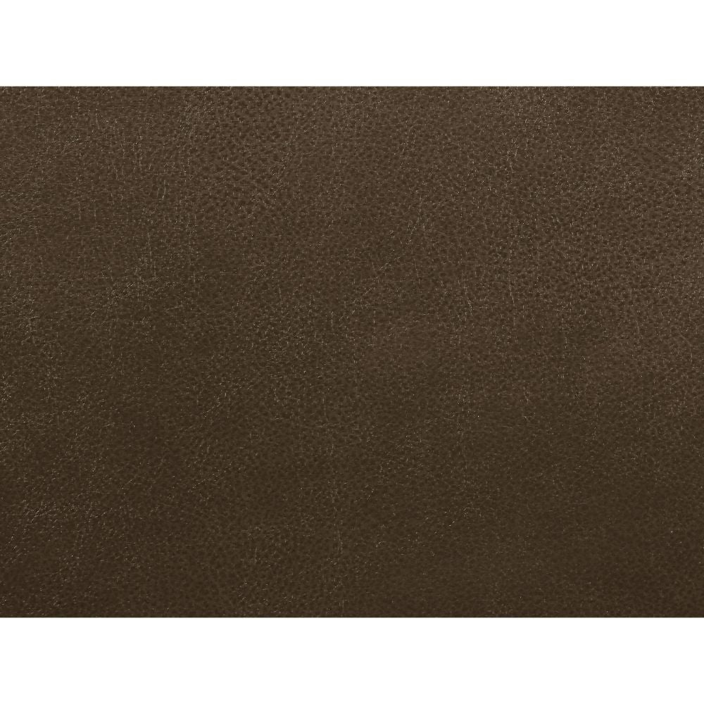 Aashi Brown Leather Gel Match Reclining Sofa - Ornate Home