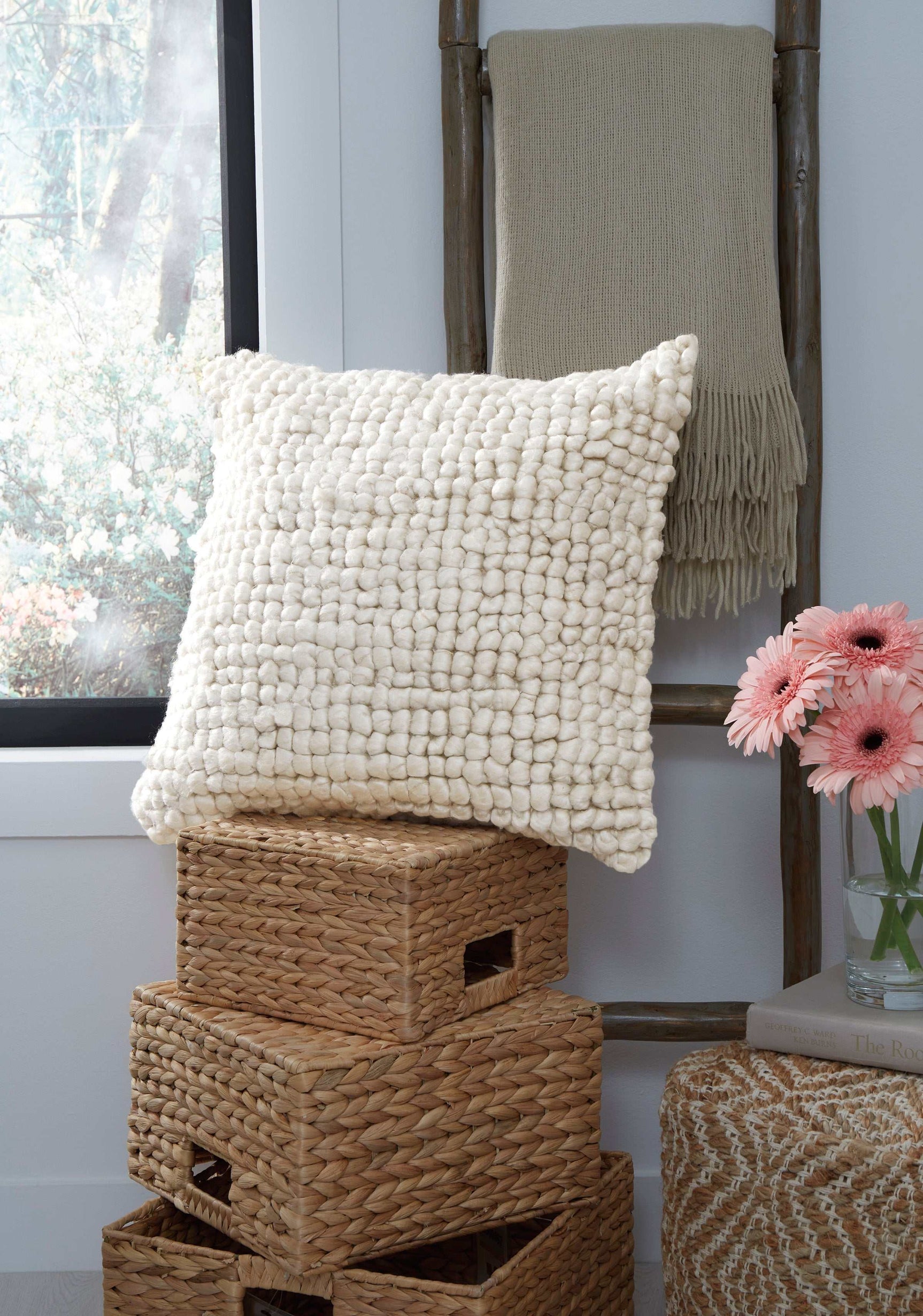 Aavie Ivory Pillow (Set of 4) (Online Special Price) - Ornate Home