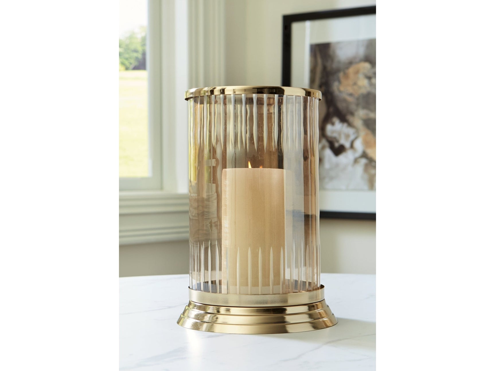 Aavinson Gold Candle Holder (Online Special Price) - Ornate Home