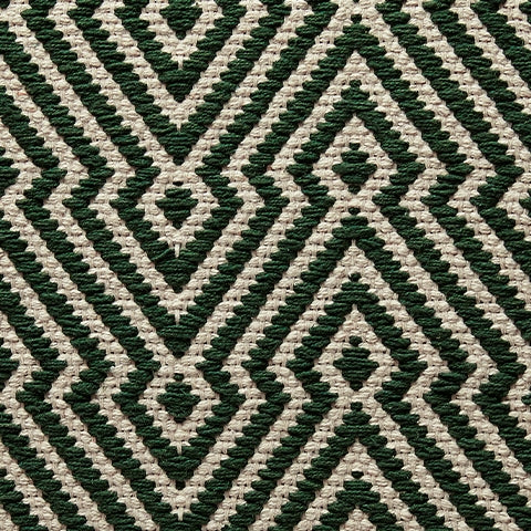 Abacy Green/Ivory Pouf - Ornate Home