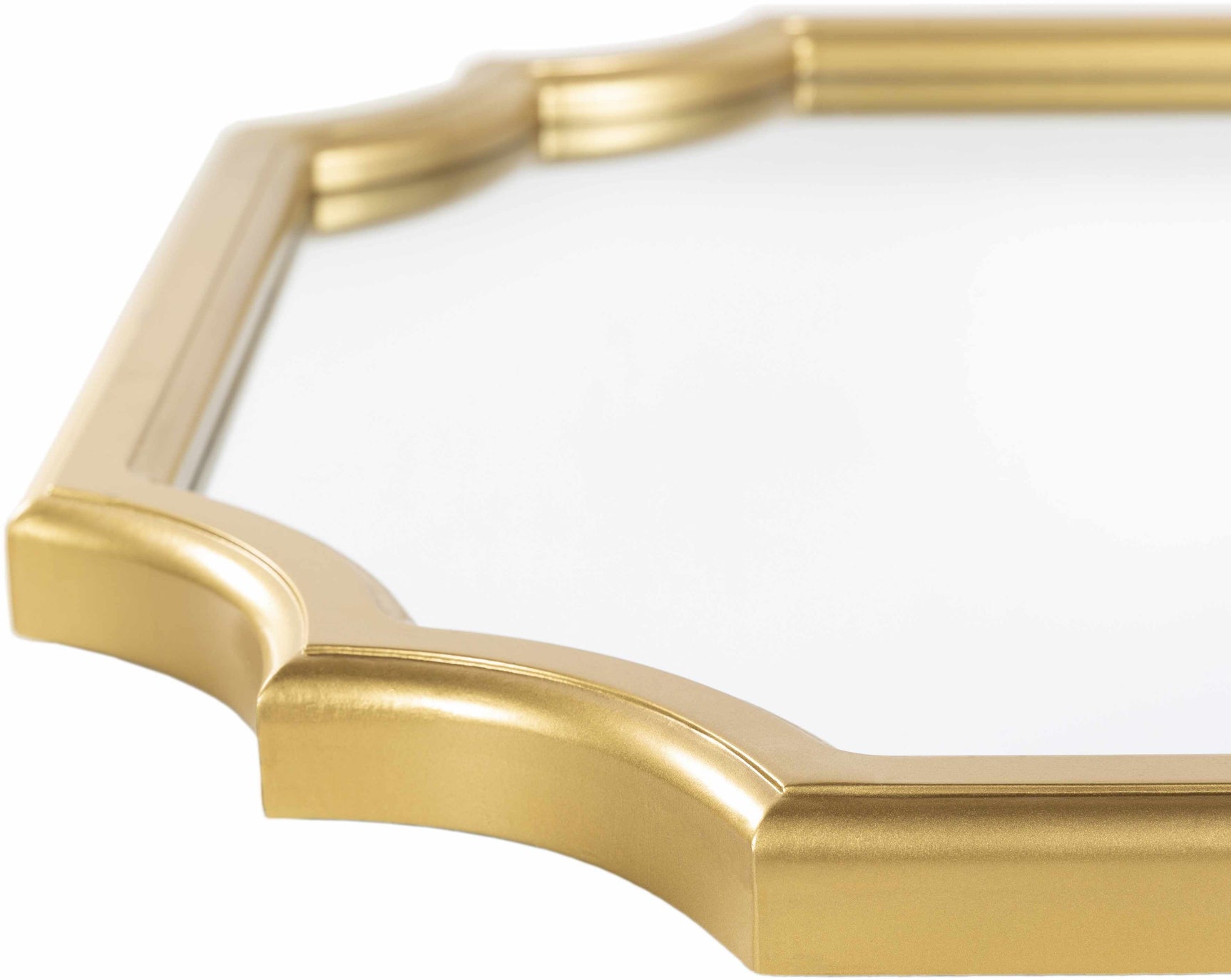 Abangay Gold Contemporary Wood Frame Mirror - Clearance - Ornate Home
