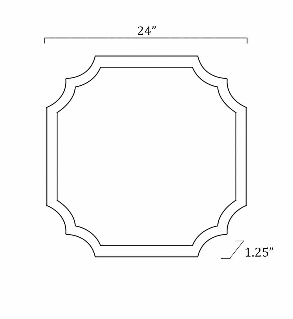 Abangay Gold Contemporary Wood Frame Mirror - Clearance - Ornate Home
