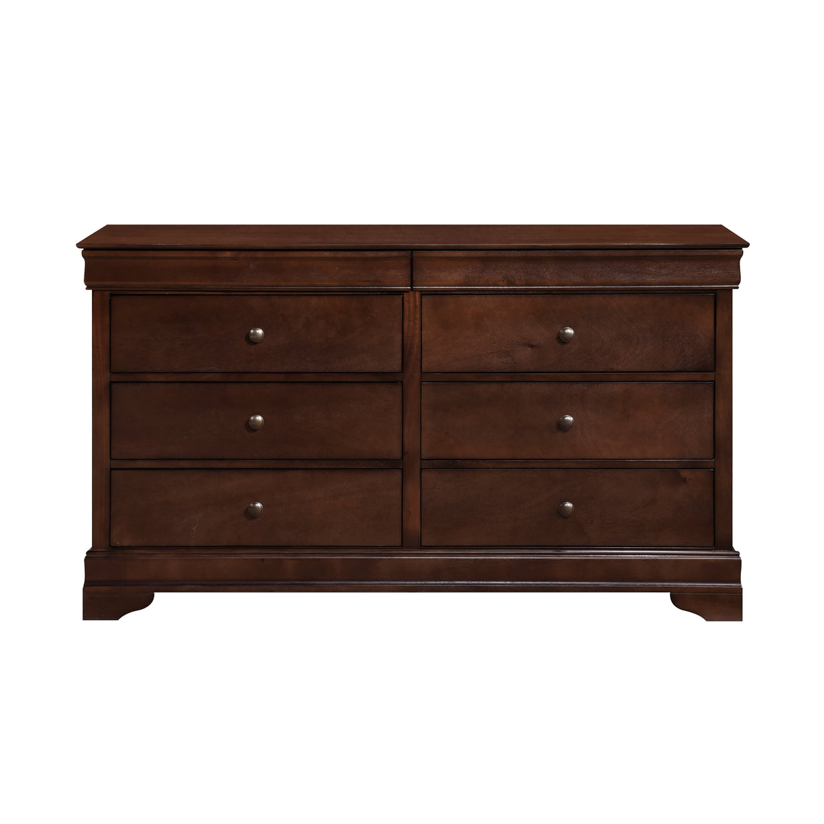 Abbeville Brown Cherry 5pc Bedroom Set - Ornate Home