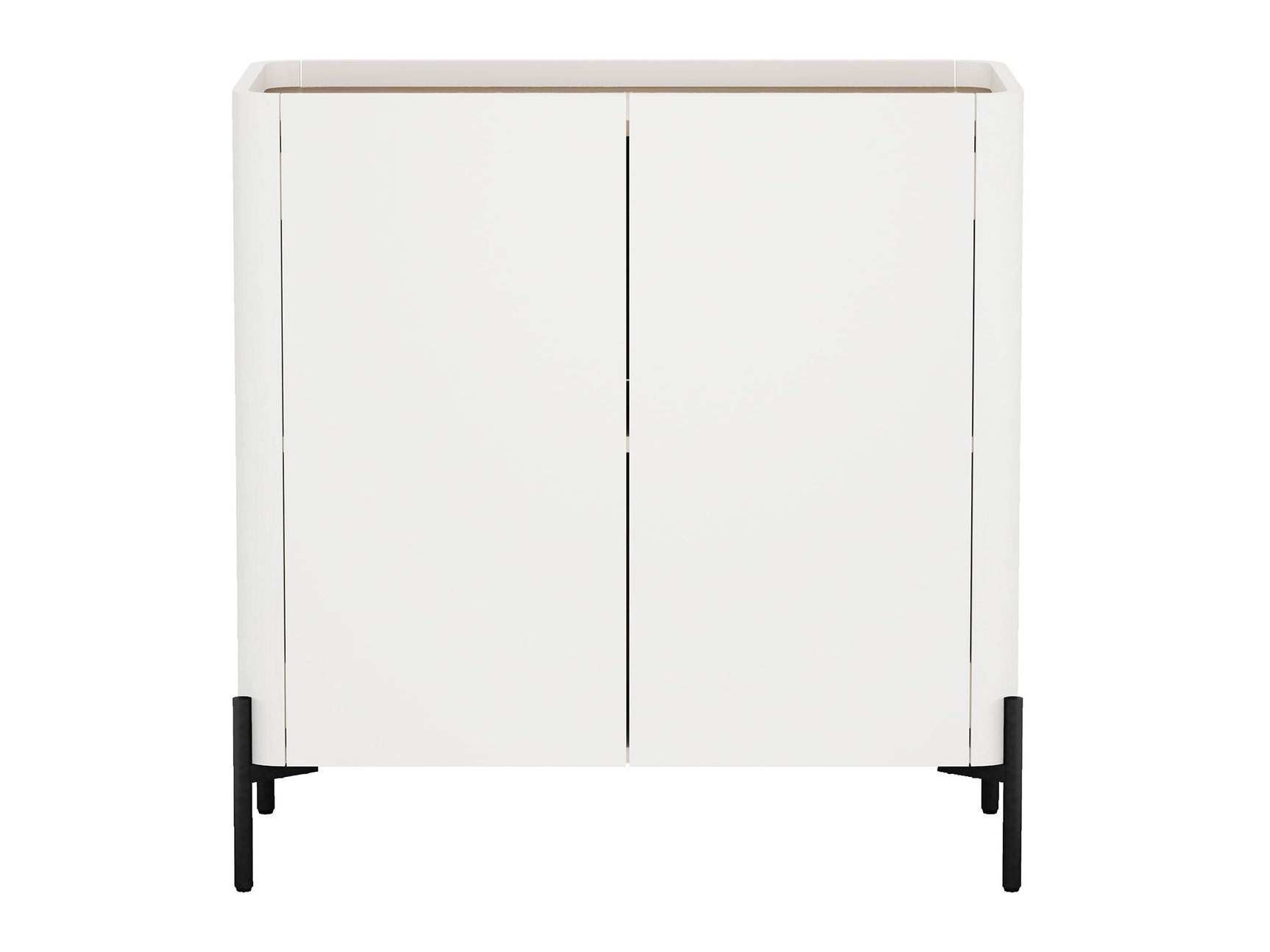Abbey Accent Cabinet in Maple and Off White - Ornate Home