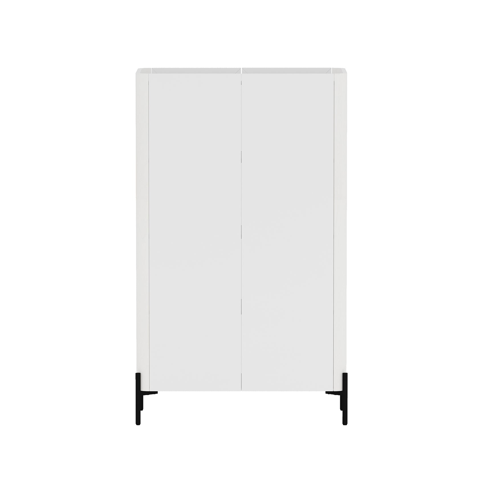 Abbey Décor Glass Cabinet in White (set of 2) - Ornate Home