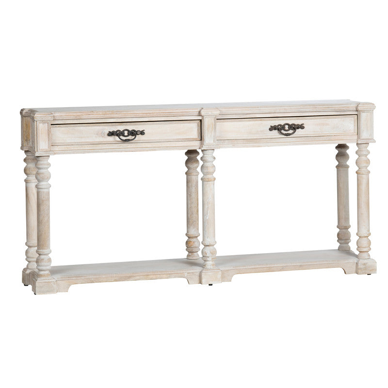 Abbott Cream/White Console Table - Ornate Home