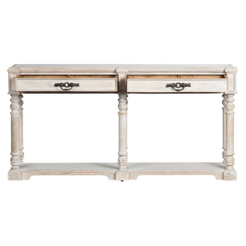 Abbott Cream/White Console Table - Ornate Home