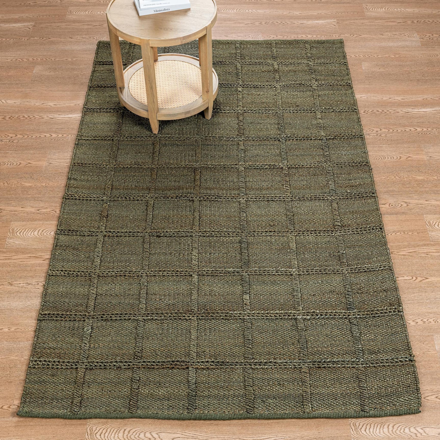 Aberdeen Jute Olive Green Rug - Ornate Home
