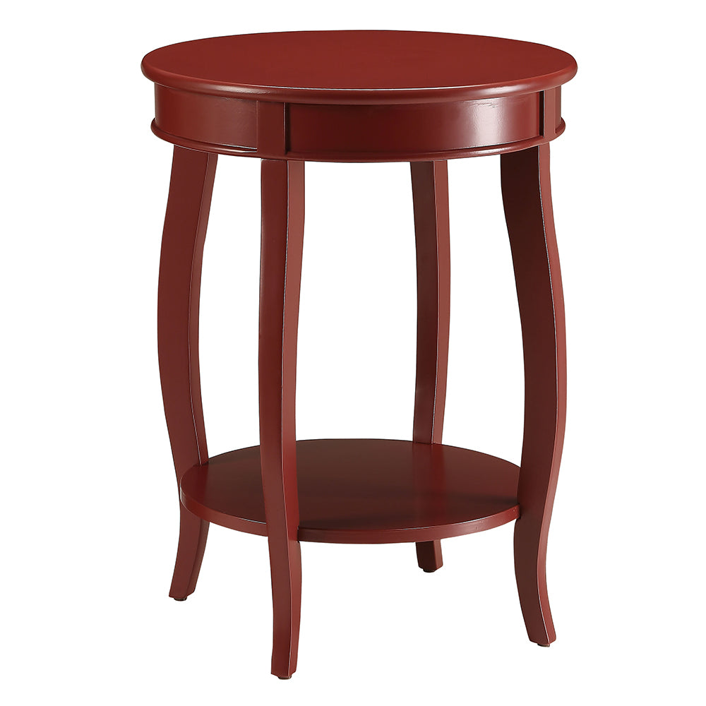 Aberta Red Accent Table - Ornate Home