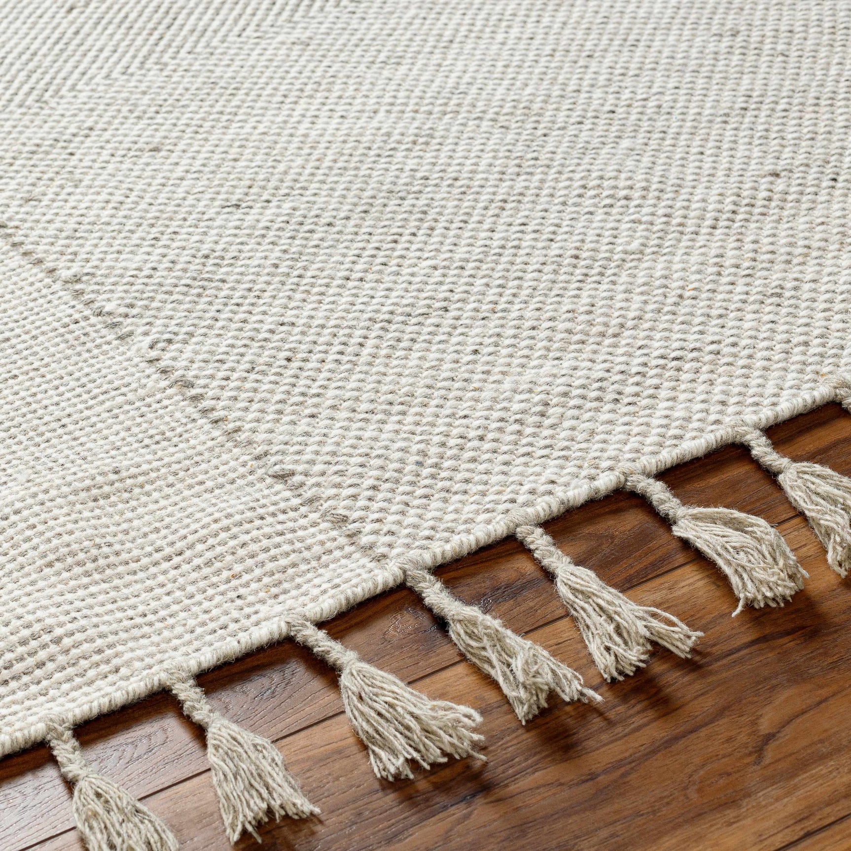 Abhay Beige Wool Area Rug - Clearance - Ornate Home