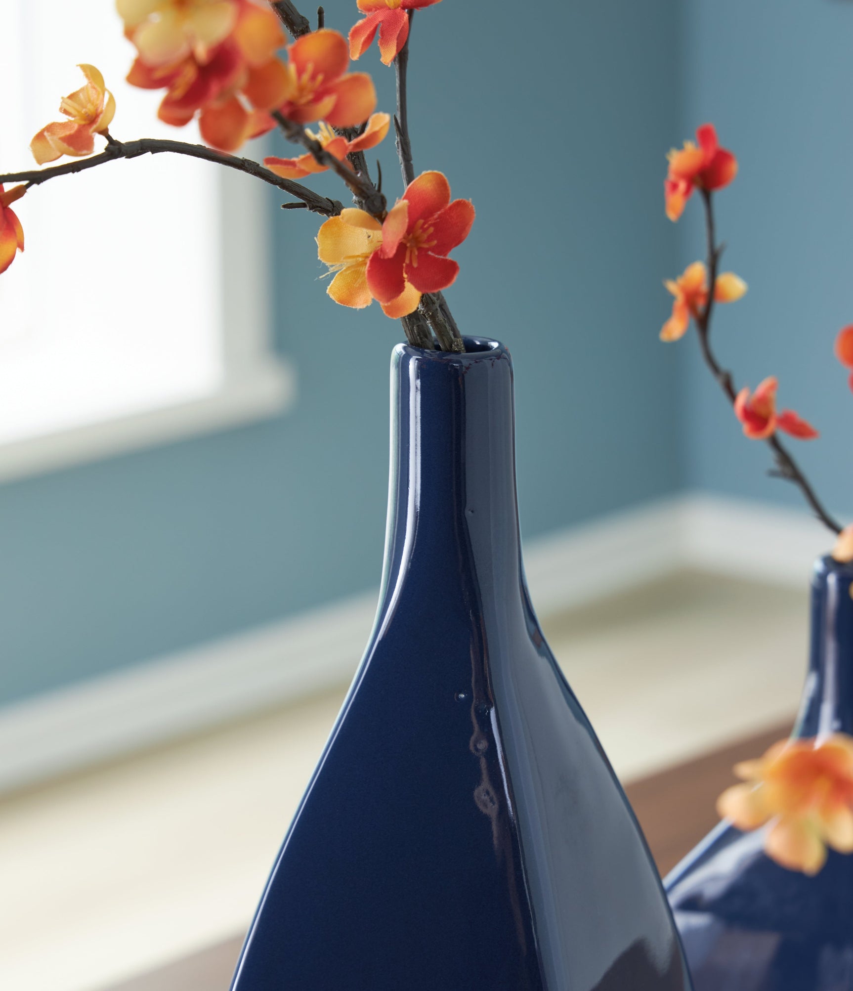 Abtinson Navy Vase 16" (Online Special Price) - Ornate Home