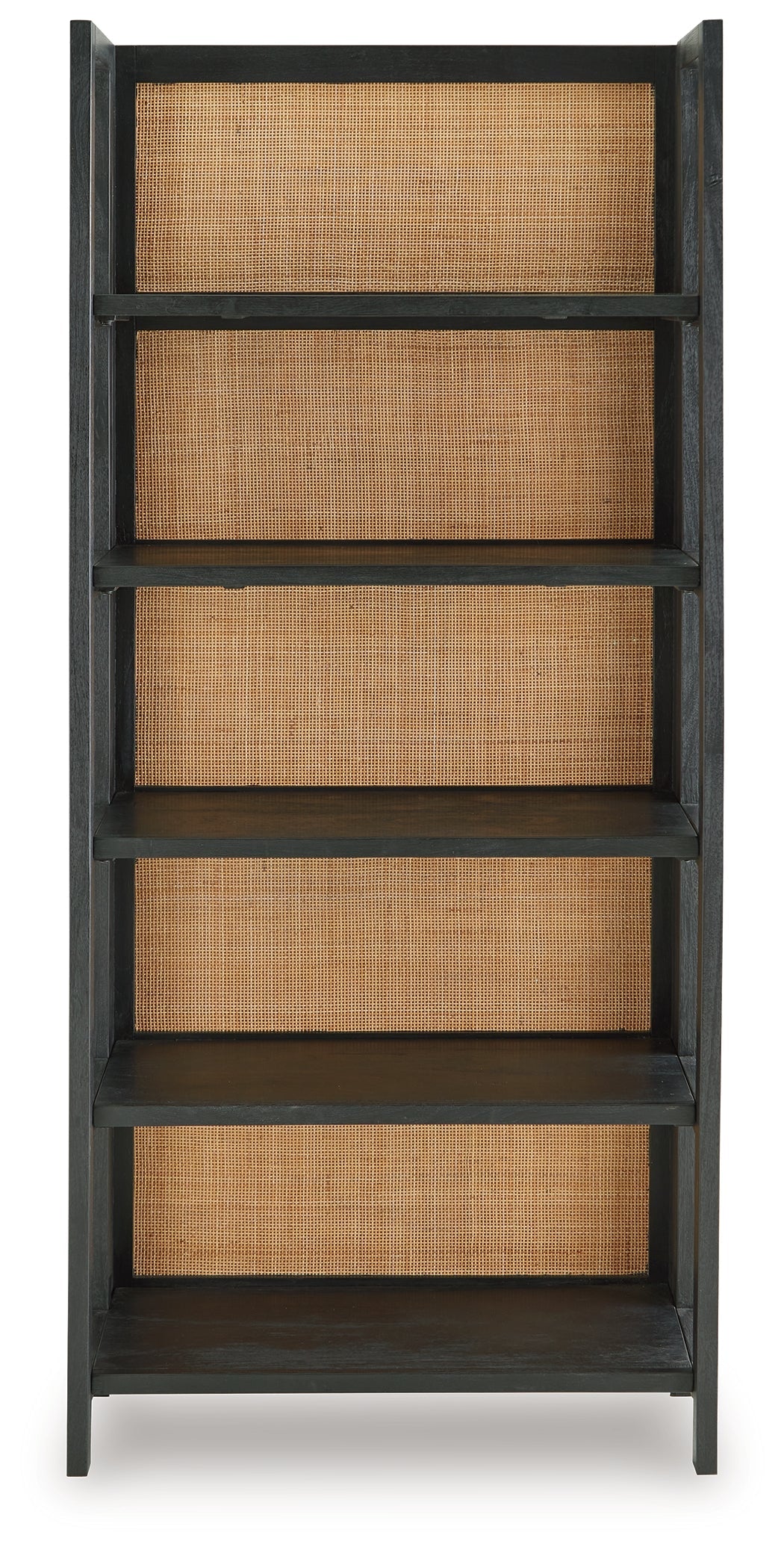 Abyard Black/Natural Bookcase - Ornate Home