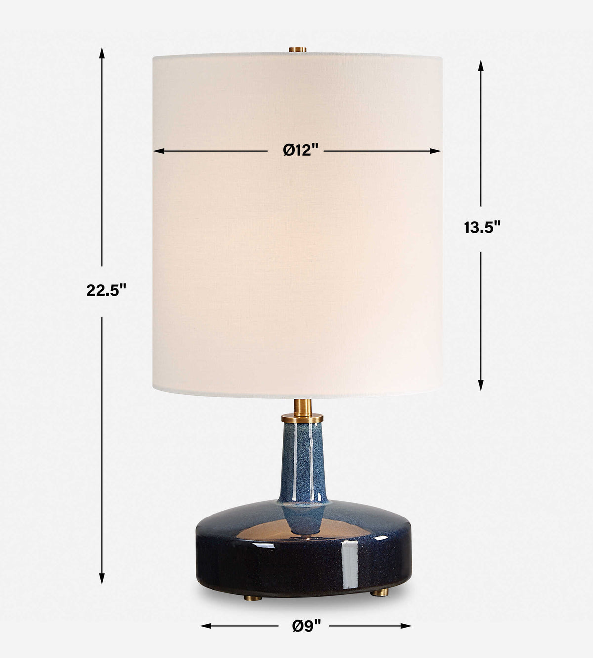 Abyss Blue Table Lamp - Ornate Home