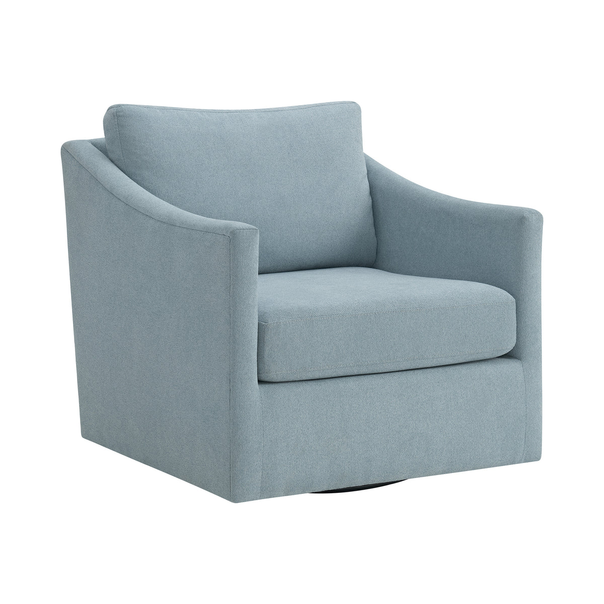Acacia Freya Light Blue Swivel Chair - Ornate Home