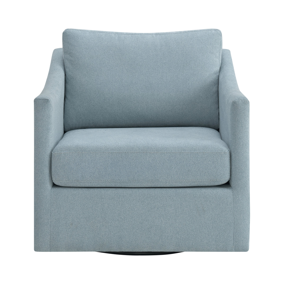 Acacia Freya Light Blue Swivel Chair - Ornate Home