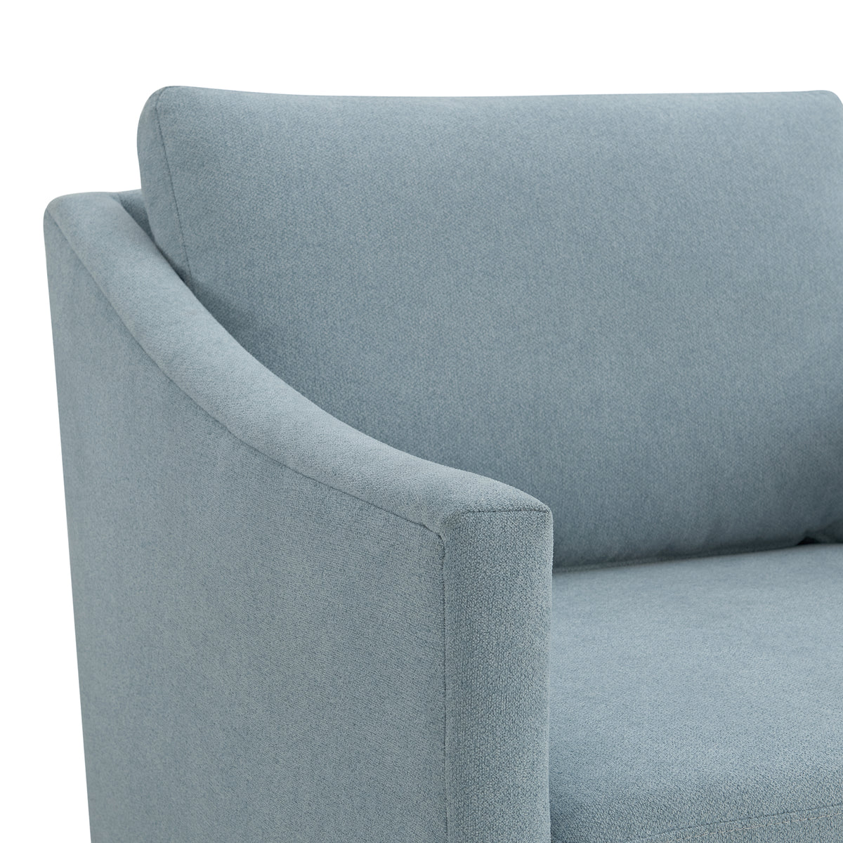 Acacia Freya Light Blue Swivel Chair - Ornate Home
