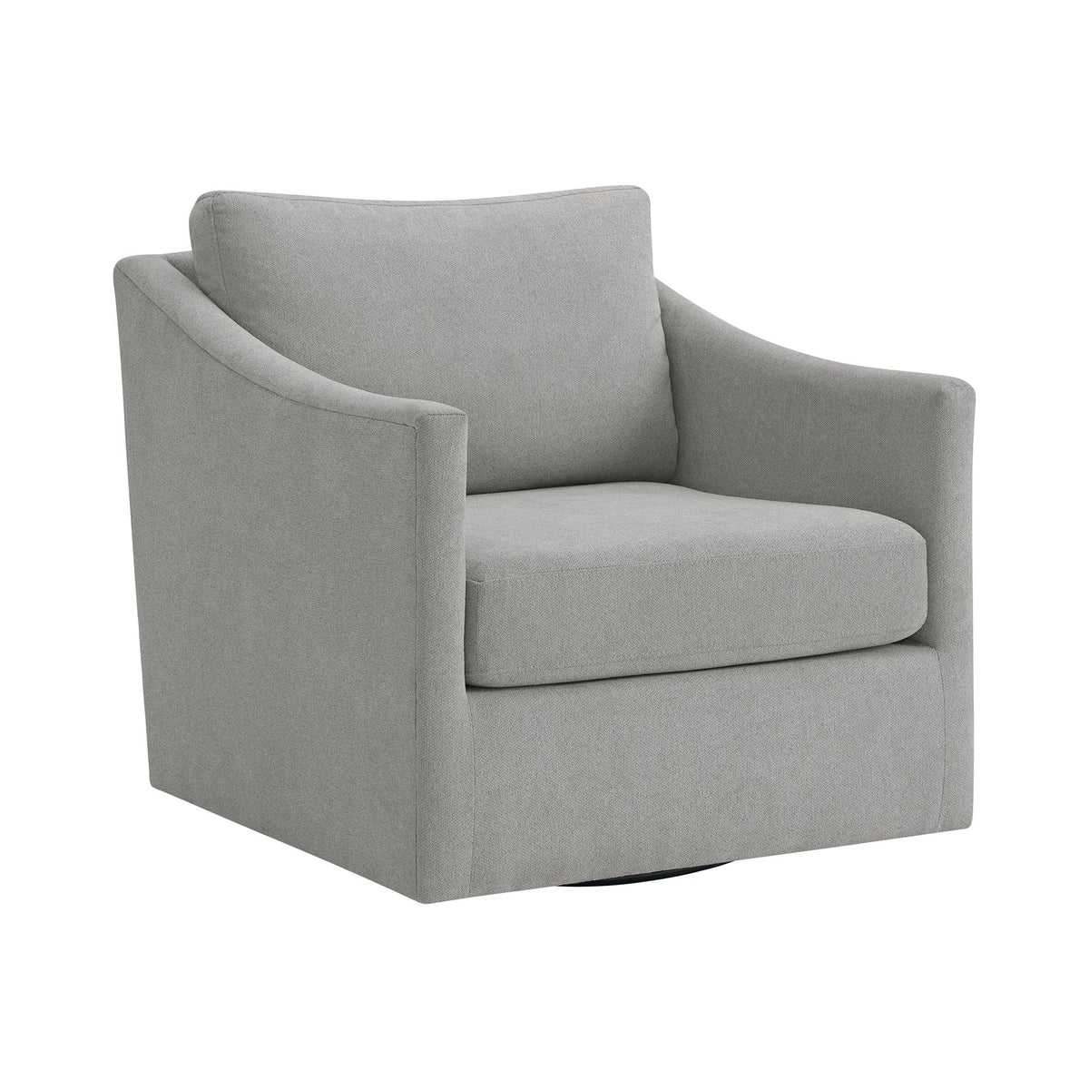 Acacia Freya Light Grey Swivel Chair - Ornate Home